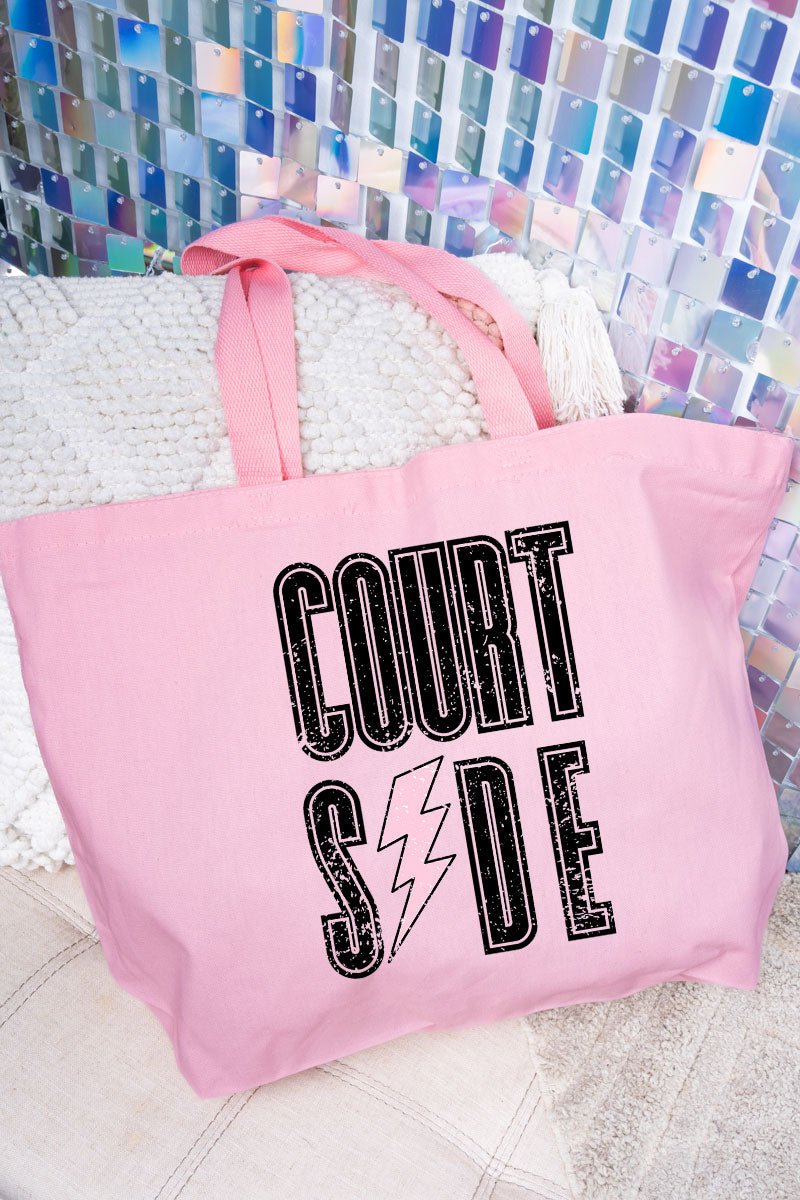 Distressed Courtside Canvas Jumbo Tote - Wholesale Accessory Market