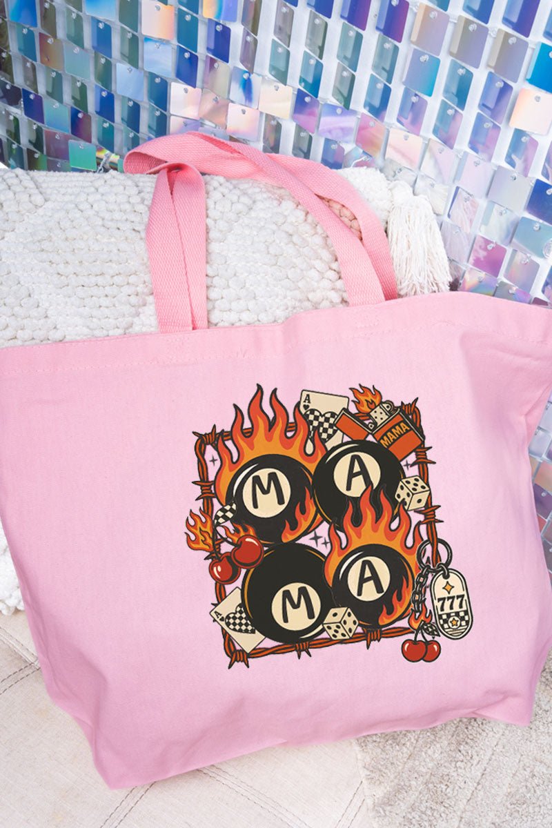 Eight Ball Mama Canvas Jumbo Tote - Wholesale Accessory Market