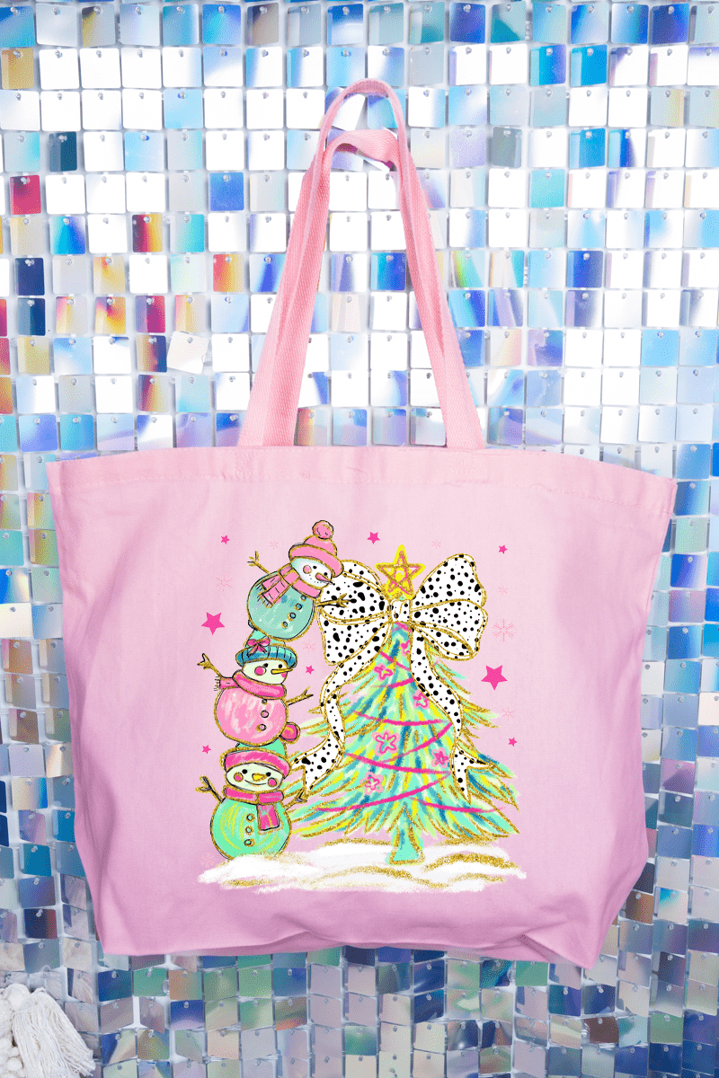 Frosty & Fab Canvas Jumbo Tote - Wholesale Accessory Market