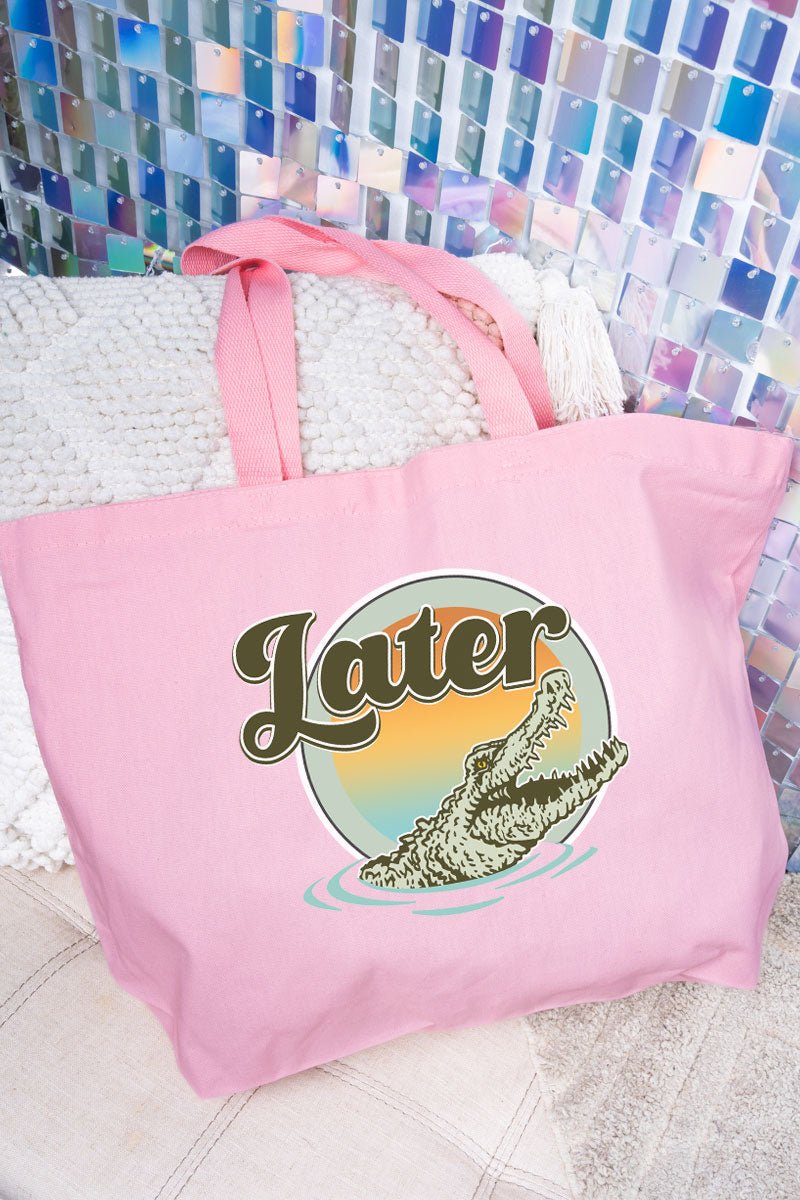 Later Gator Canvas Jumbo Tote - Wholesale Accessory Market