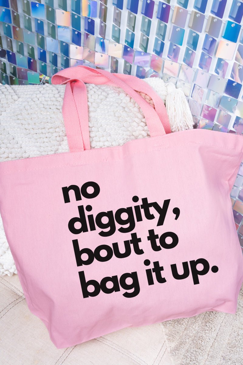 No Diggity Canvas Jumbo Tote - Wholesale Accessory Market