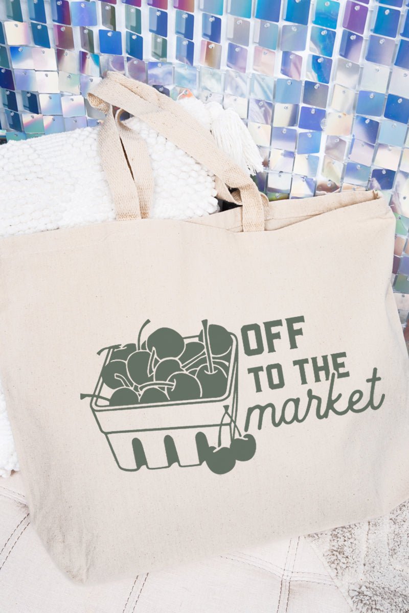 Off To The Market Jumbo Tote - Wholesale Accessory Market