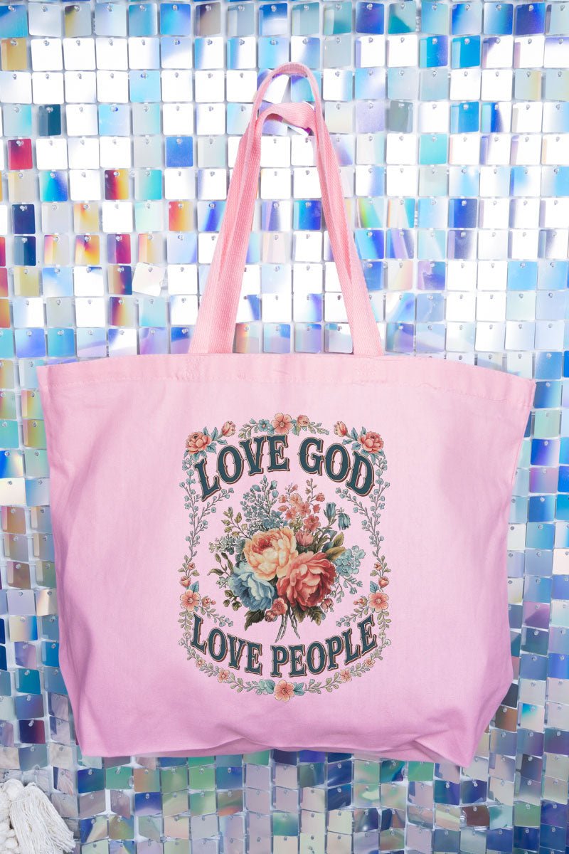Old Garden Love God Canvas Jumbo Tote - Wholesale Accessory Market