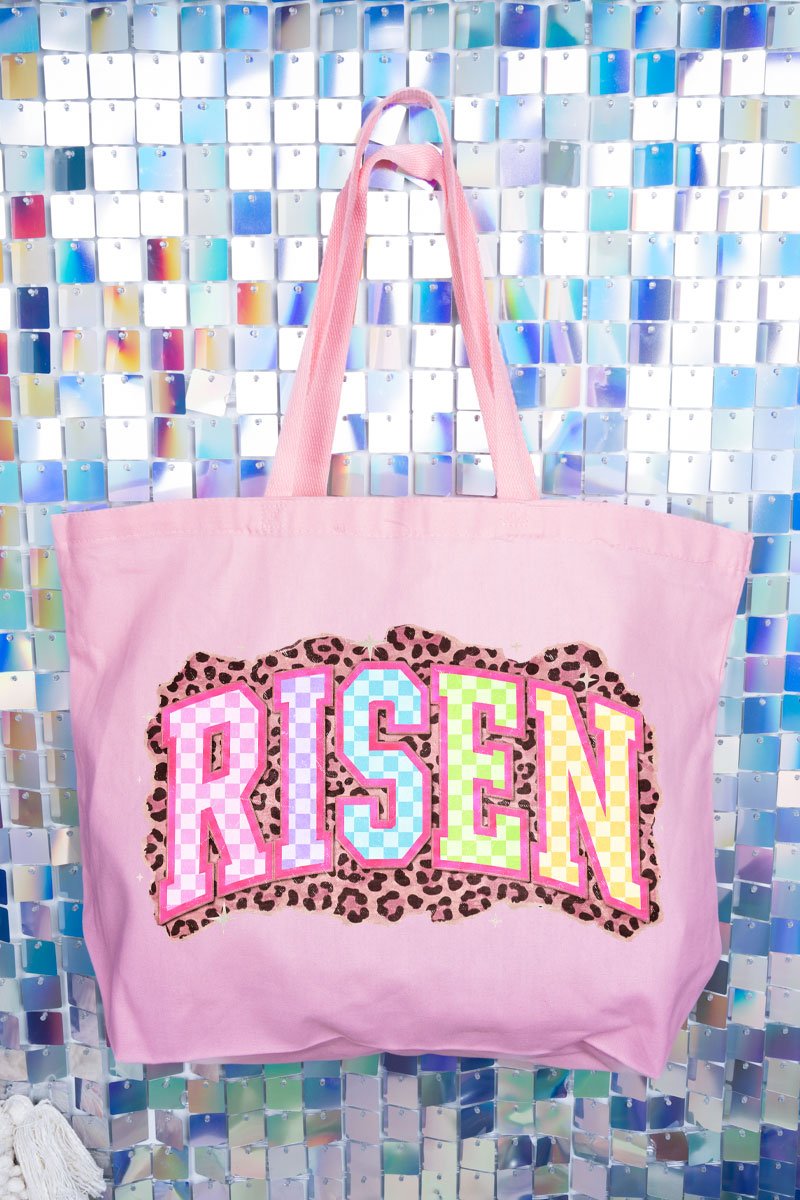 Risen In Color Canvas Jumbo Tote - Wholesale Accessory Market