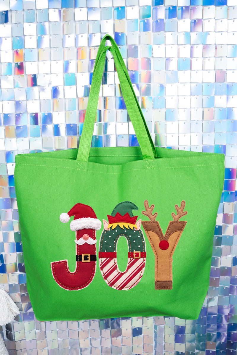 Christmas Characters Joy Canvas Jumbo Tote - Wholesale Accessory Market