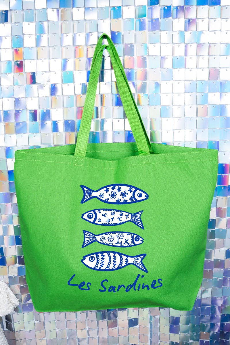 Les Sardines Canvas Jumbo Tote - Wholesale Accessory Market