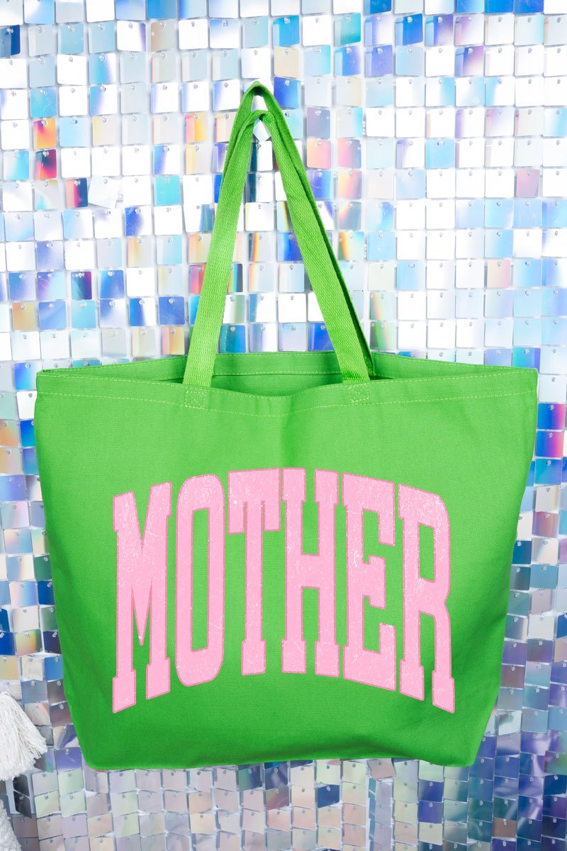 Pretty In Pink Mother Canvas Jumbo Tote - Wholesale Accessory Market