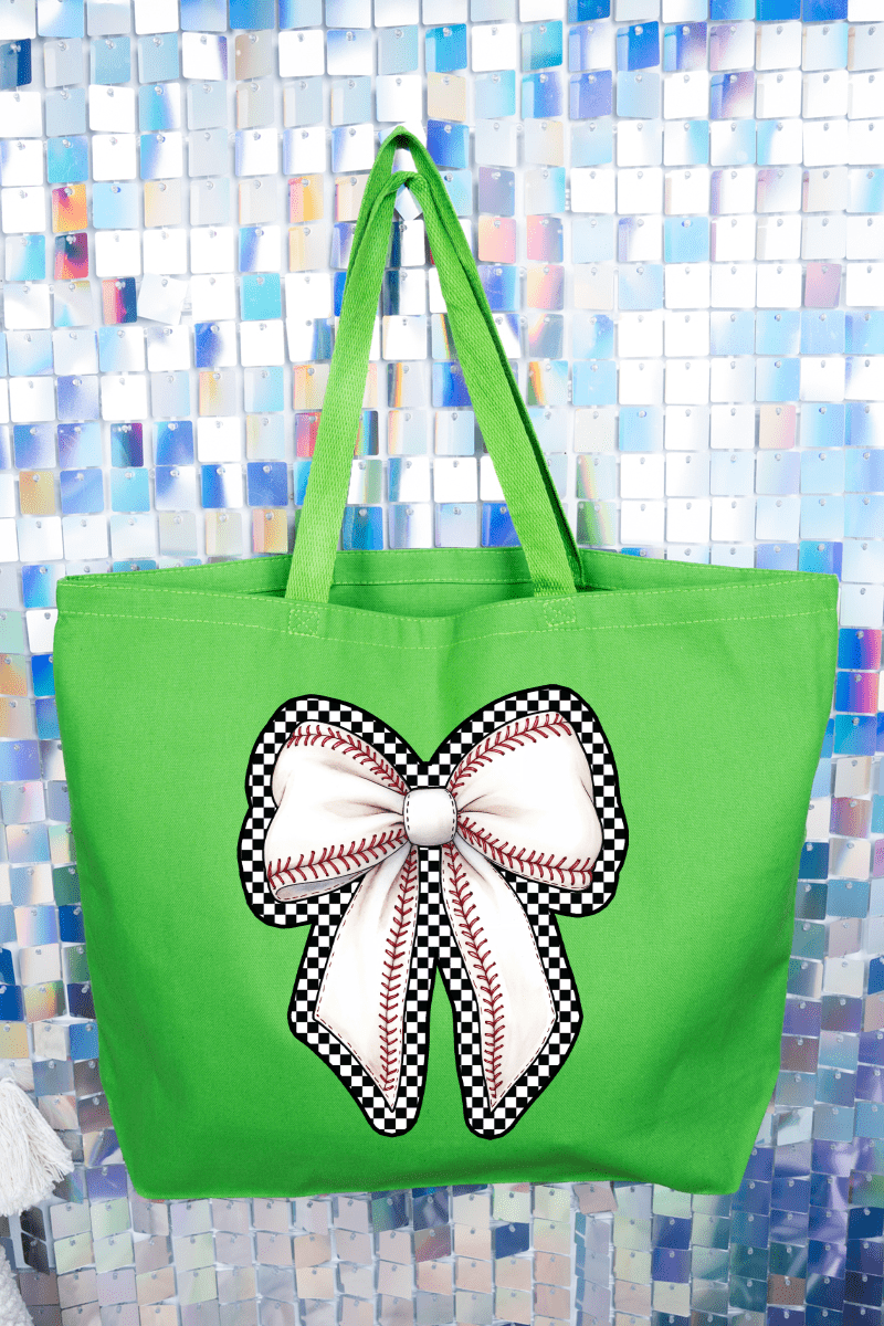 Ribbons & Runs Canvas Jumbo Tote - Wholesale Accessory Market