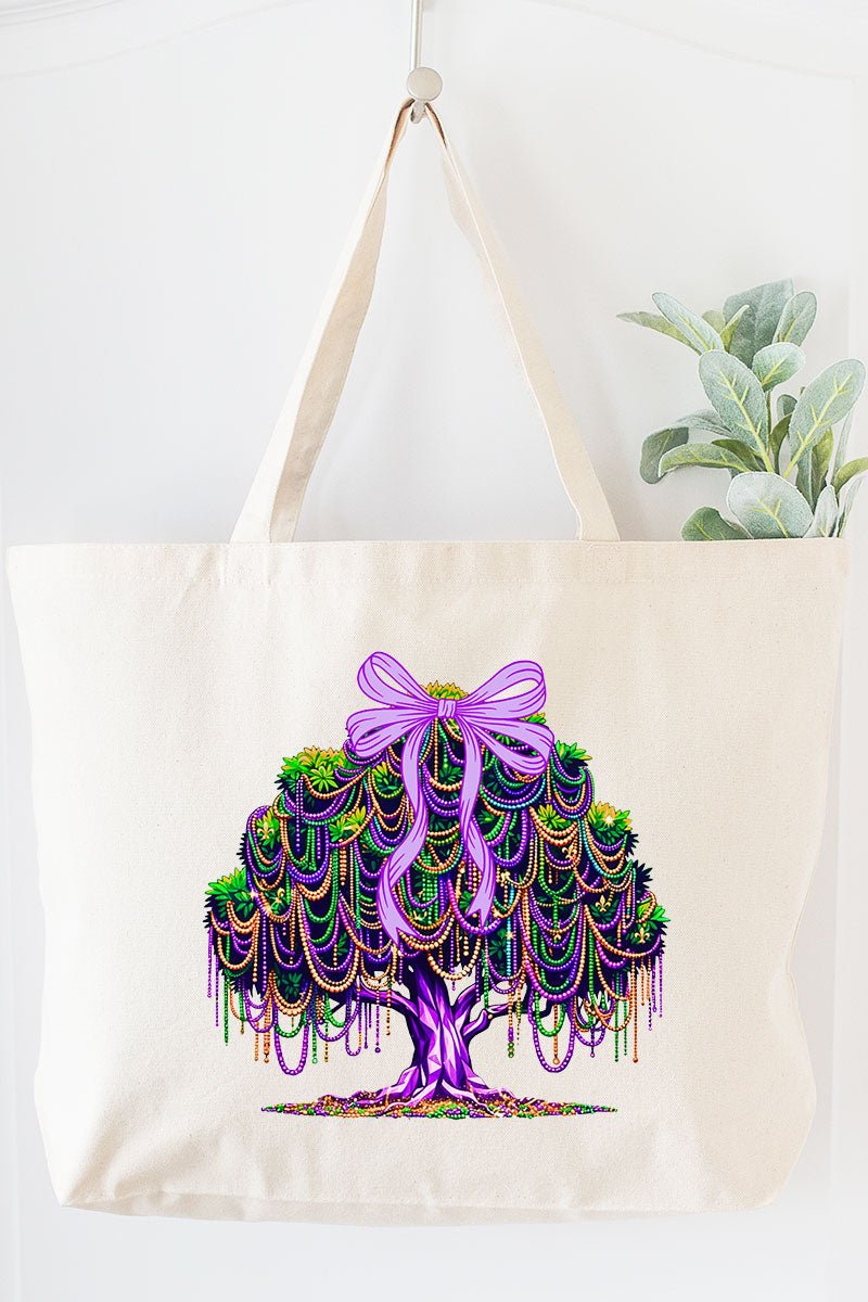 Bayou Bead Tree Canvas Jumbo Tote - Wholesale Accessory Market