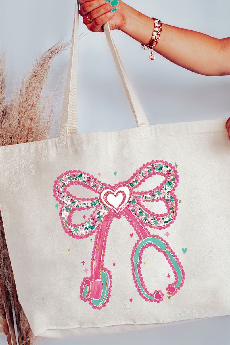 Blush Beats Canvas Jumbo Tote - Wholesale Accessory Market