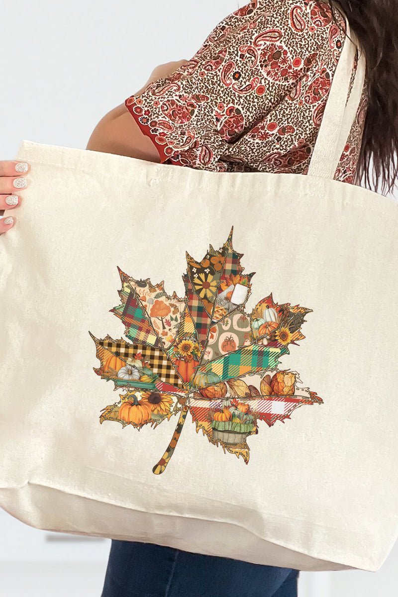 Falling For You Canvas Jumbo Tote - Wholesale Accessory Market