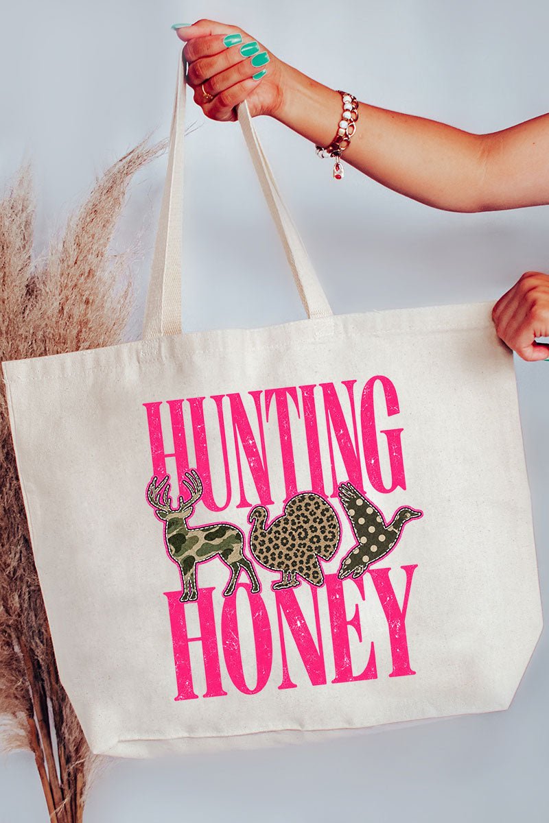 Hunting Honey Wild Mix Canvas Jumbo Tote - Wholesale Accessory Market