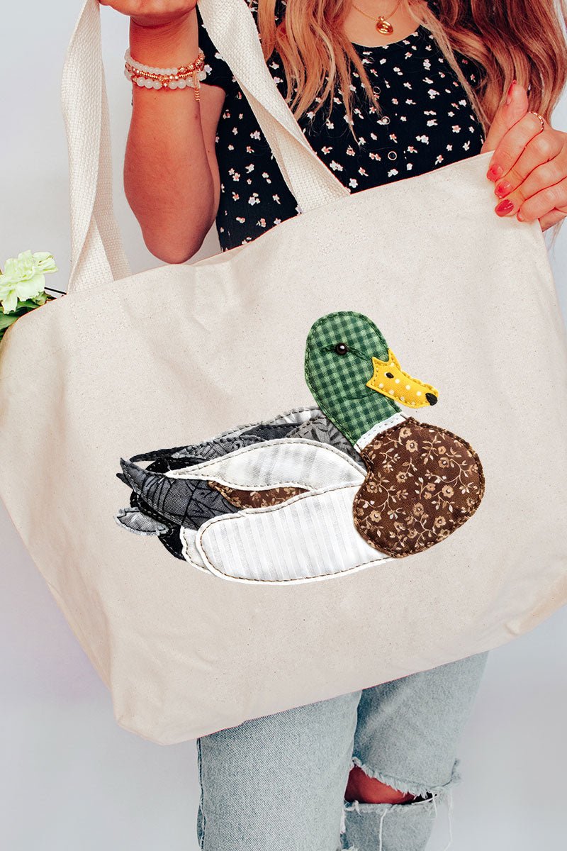 Mallard Marsh Canvas Jumbo Tote - Wholesale Accessory Market