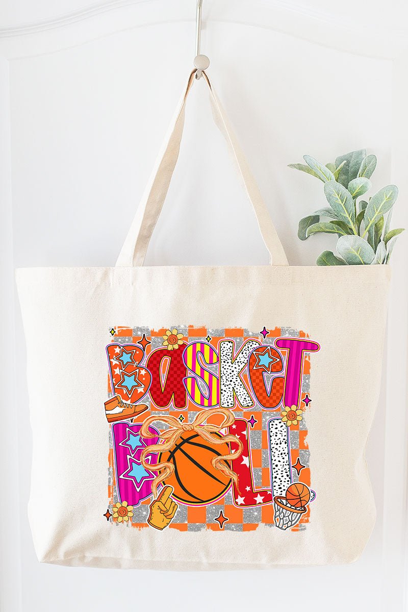 Swish In Color Canvas Jumbo Tote - Wholesale Accessory Market