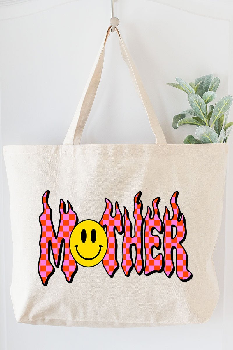 Y2K Mother Canvas Jumbo Tote - Wholesale Accessory Market