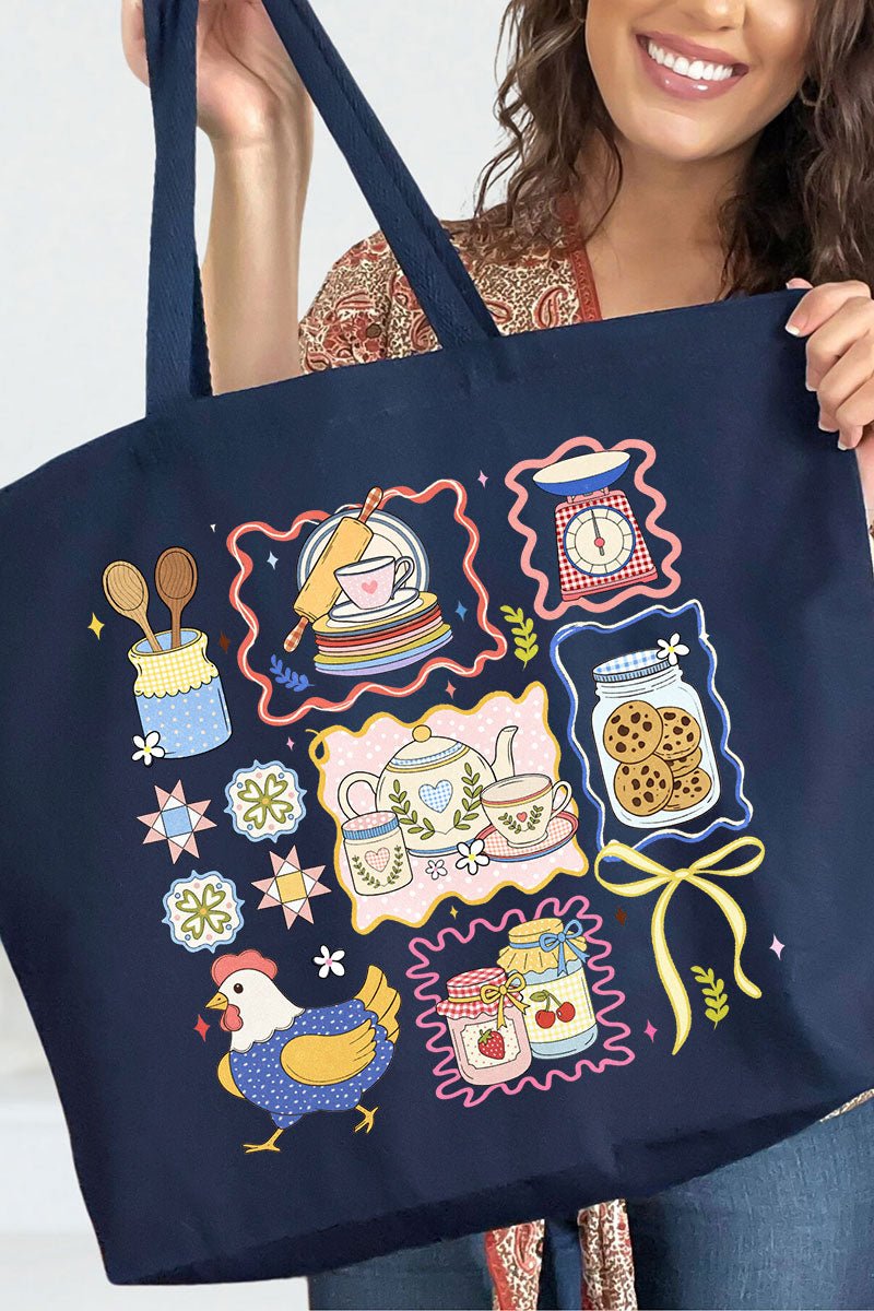 Granny's Kitchen Canvas Jumbo Tote - Wholesale Accessory Market