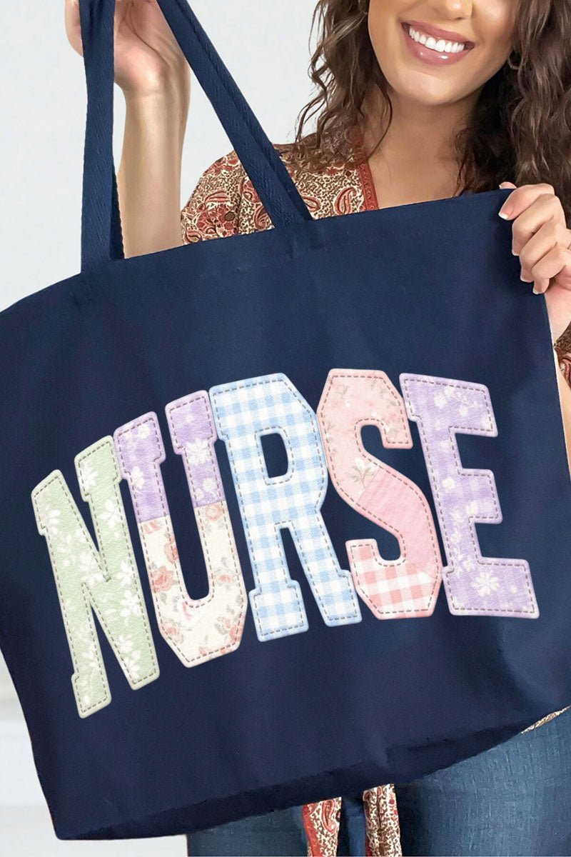 Soft Stitch Nurse Canvas Jumbo Tote - Wholesale Accessory Market