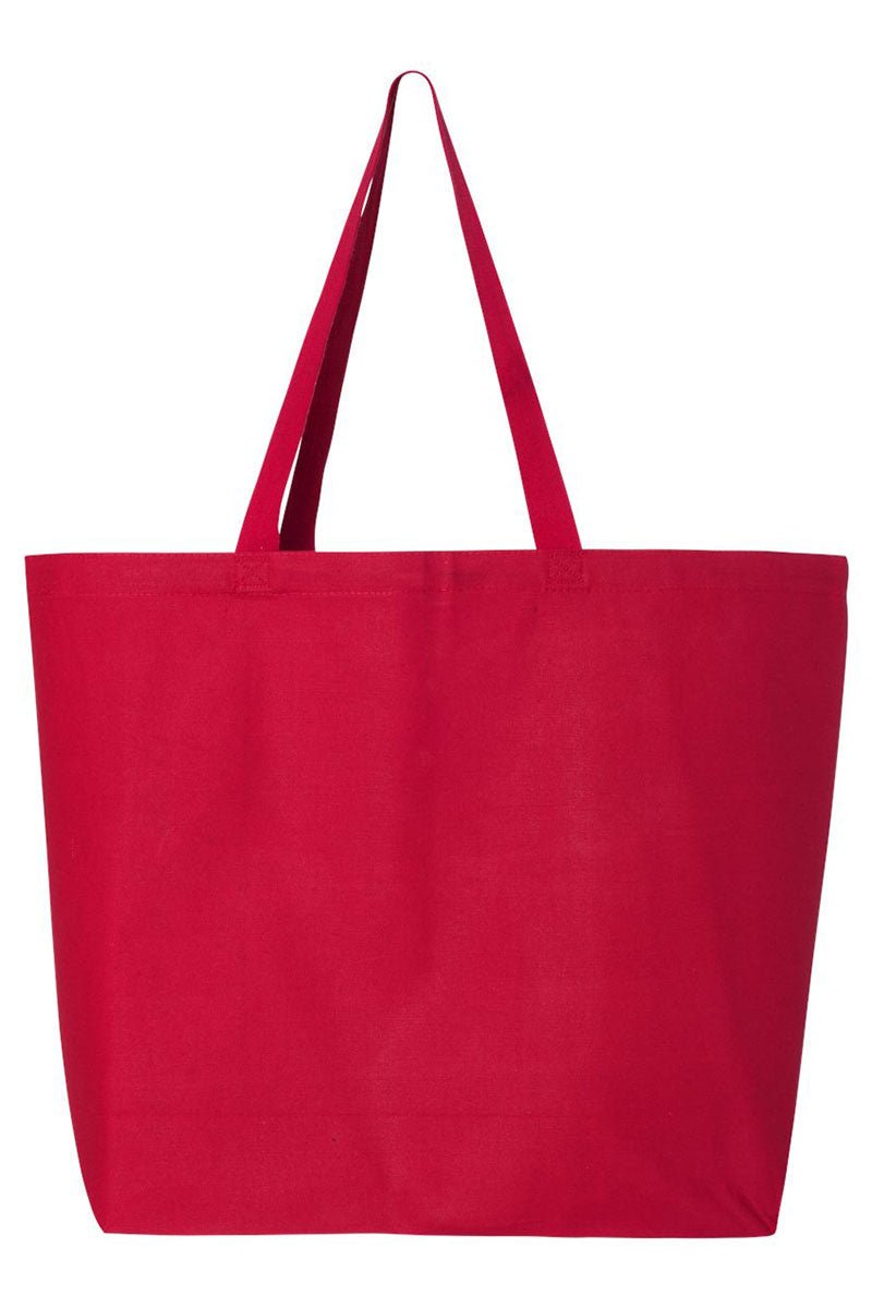 Football Cherries Canvas Jumbo Tote - Wholesale Accessory Market