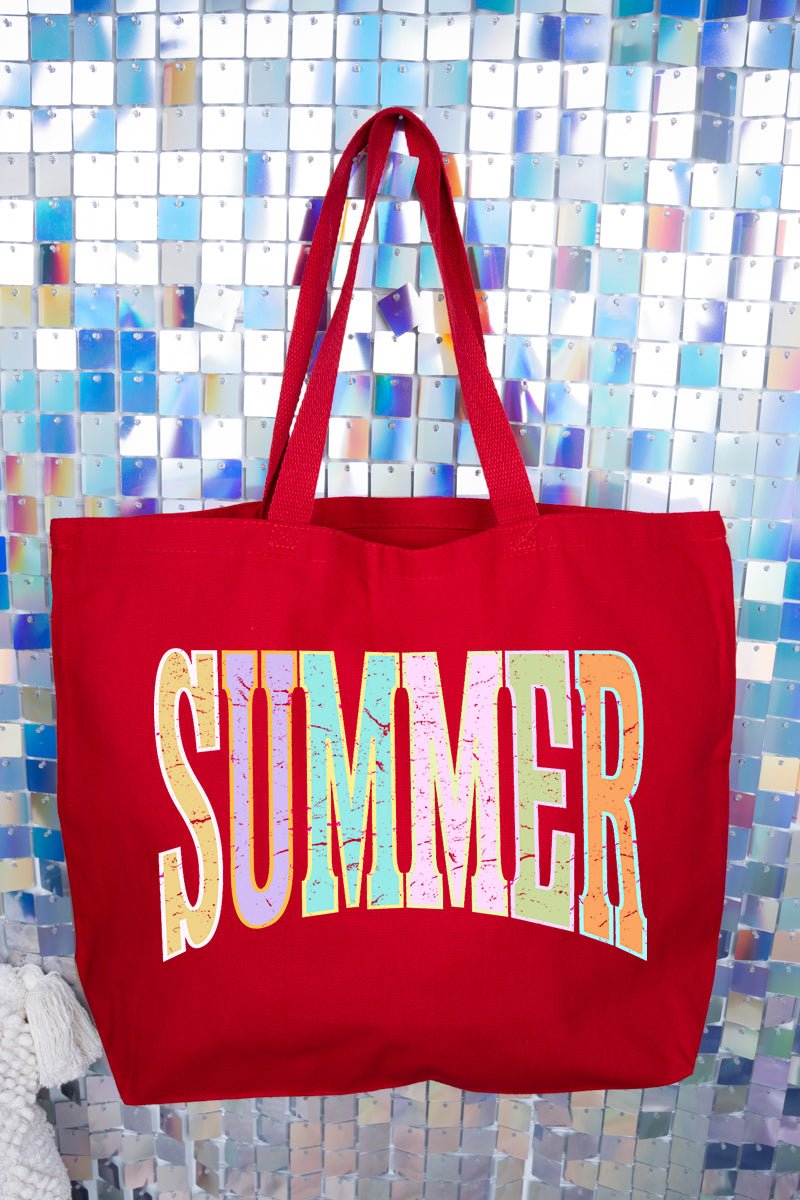 Sunwashed Summer Canvas Jumbo Tote - Wholesale Accessory Market