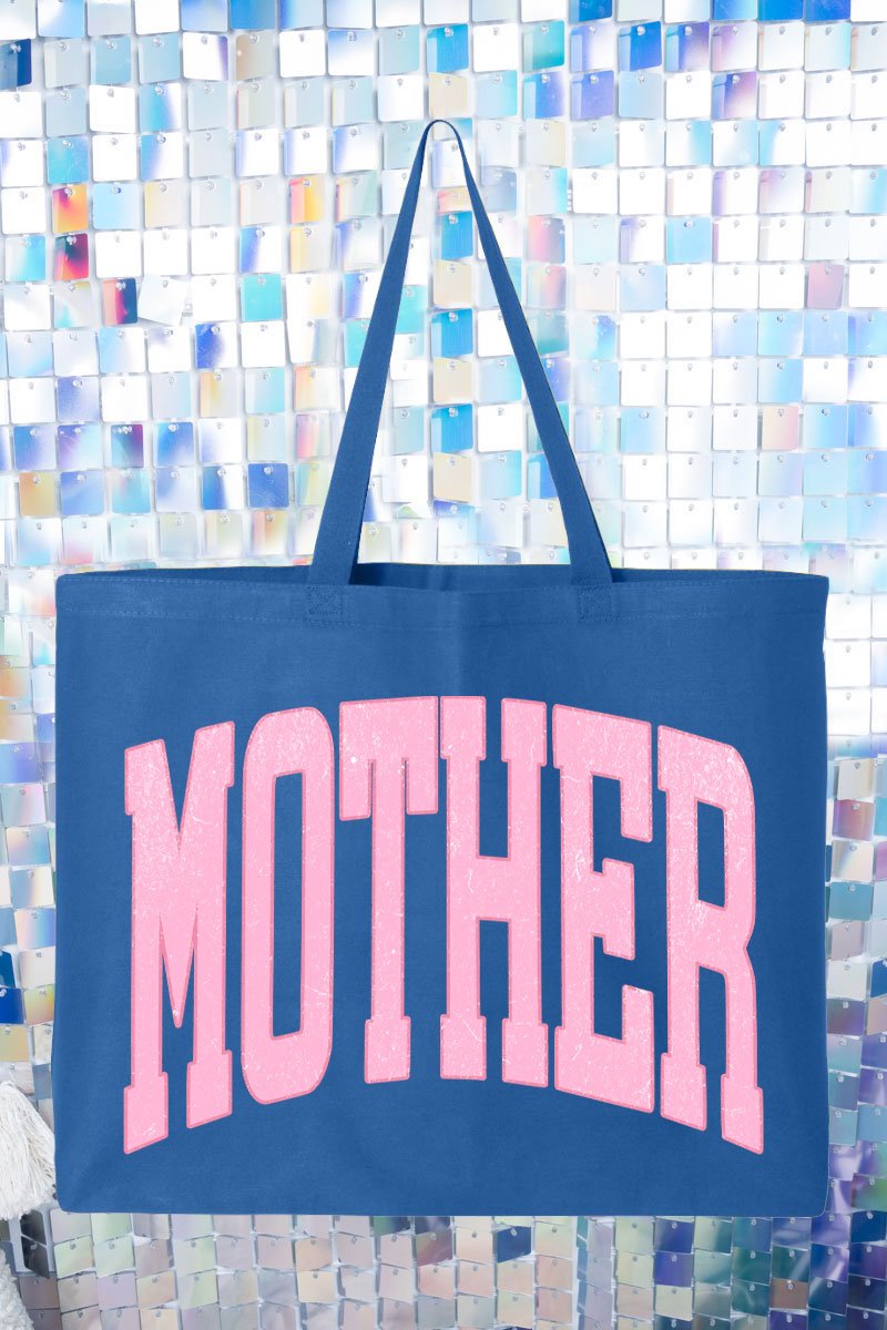 Pretty In Pink Mother Canvas Jumbo Tote - Wholesale Accessory Market