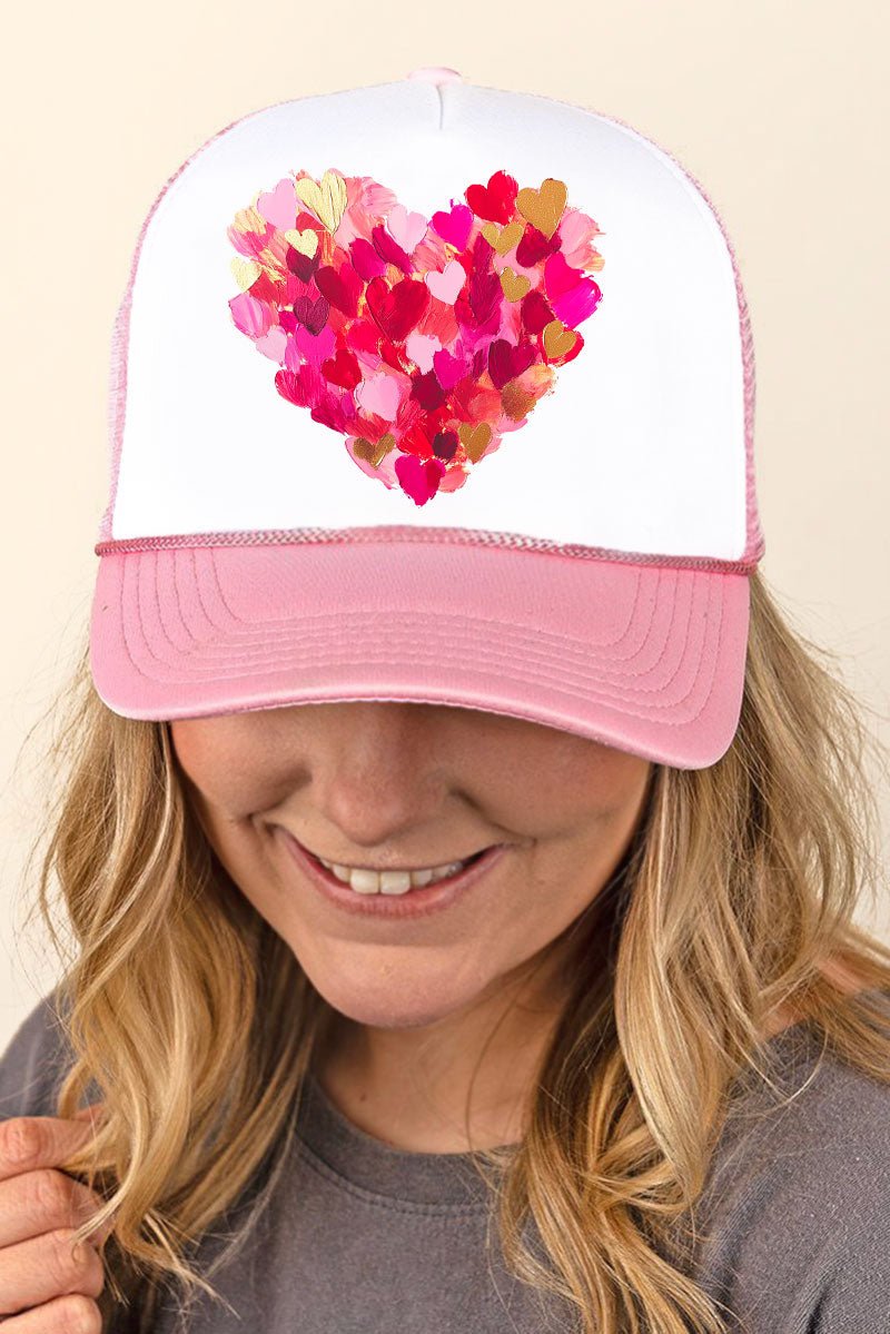 Full Of Love Tab Transfer Foam Mesh Back Trucker Cap - Wholesale Accessory Market