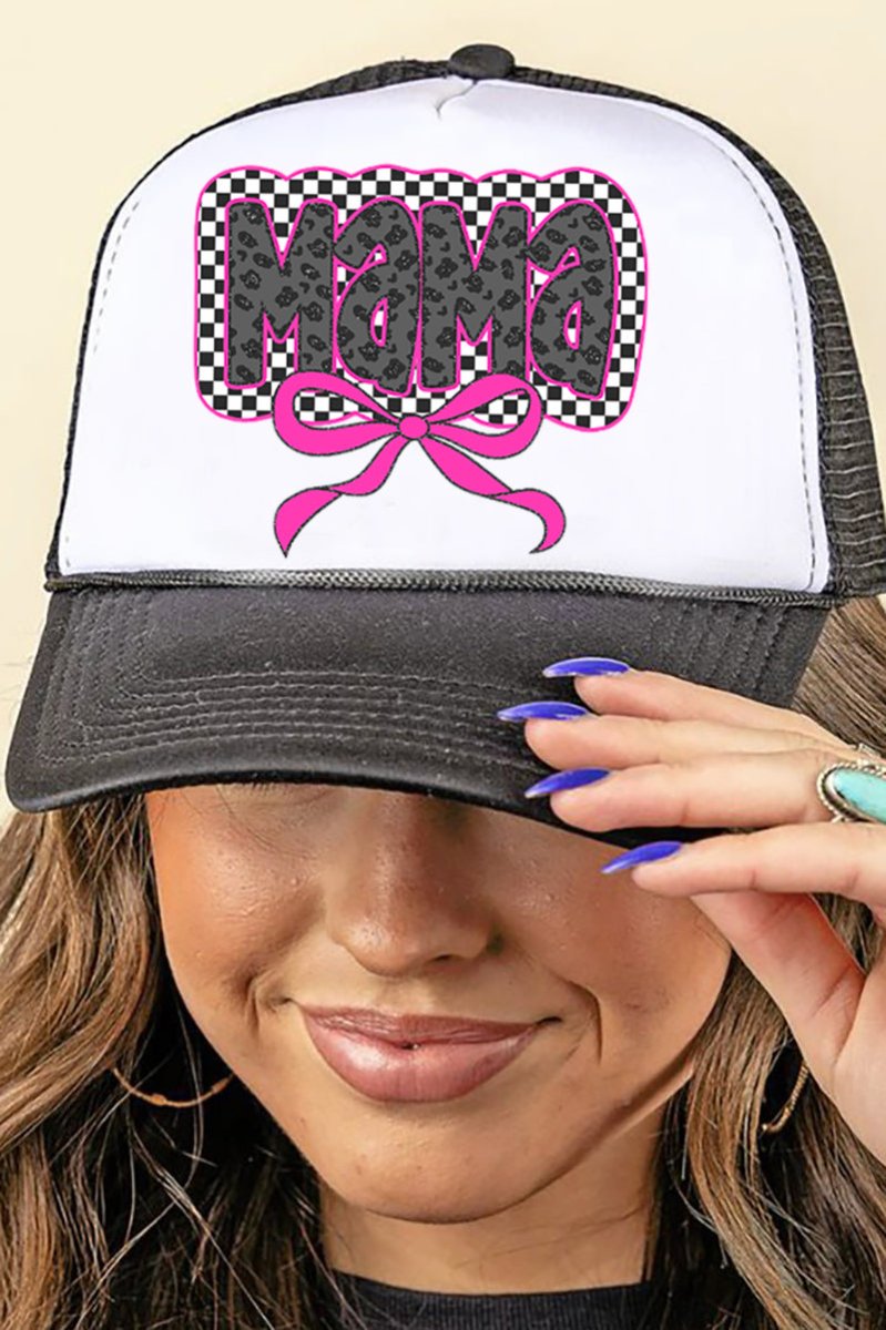 Leopard Luxe Mama Foam Mesh Back Trucker Cap - Wholesale Accessory Market