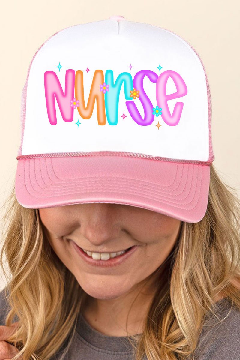 Neon Glow Nurse Foam Mesh Back Trucker Cap - Wholesale Accessory Market