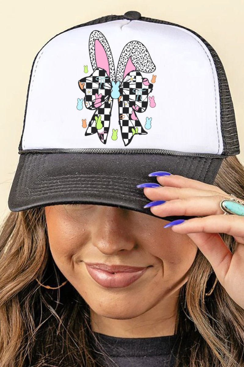 Retro Bunny Peeps Foam Mesh Back Trucker Cap - Wholesale Accessory Market