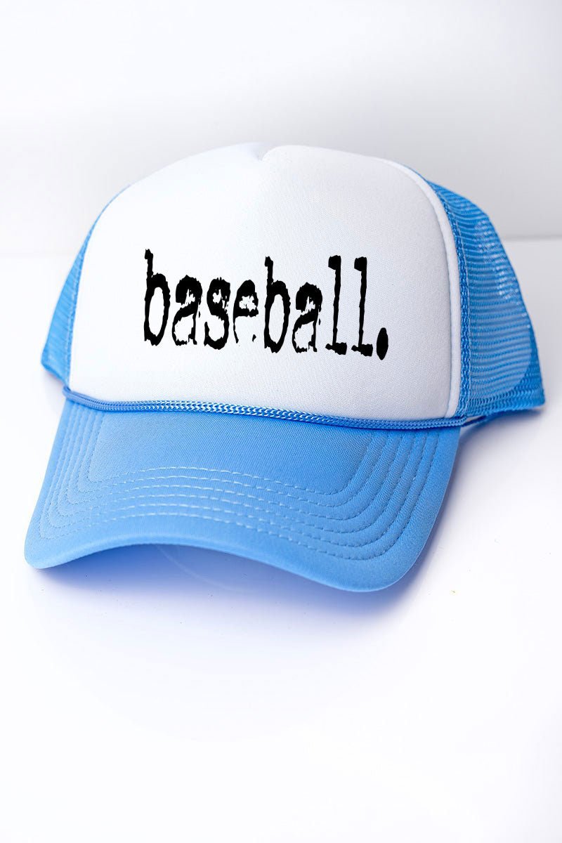 Distressed Baseball. Foam Mesh Back Trucker Cap - Wholesale Accessory Market