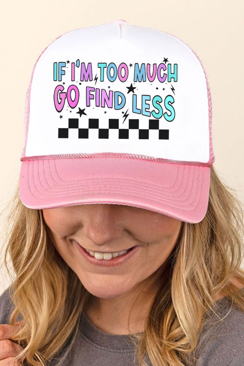 Go Find Less Foam Mesh Back Trucker Cap - Wholesale Accessory Market