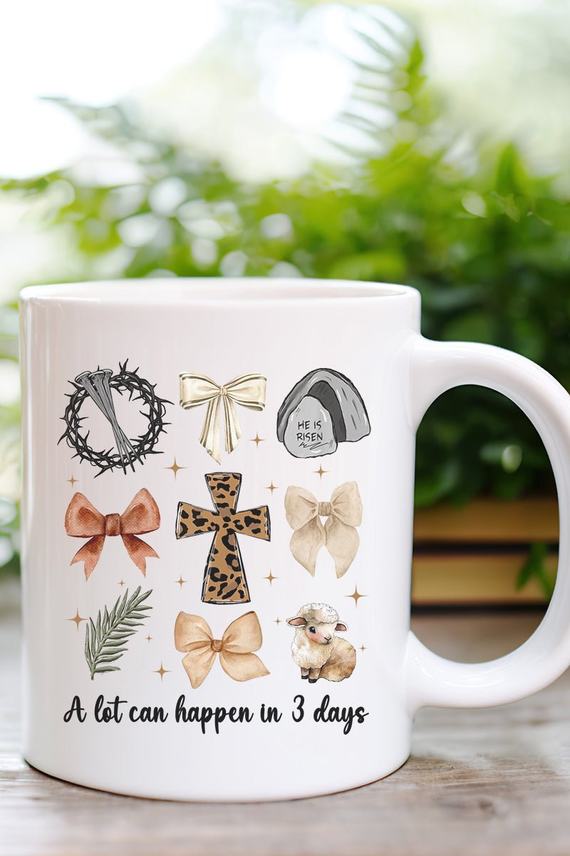 A Lot Can Happen In 3 Days Waffle Kitchen Towel - Wholesale Accessory Market