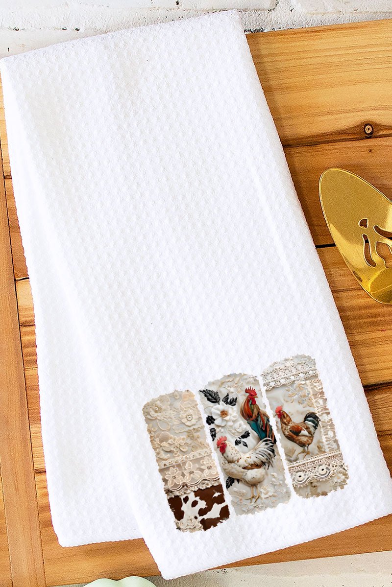 Chic 'n Lace Waffle Kitchen Towel - Wholesale Accessory Market