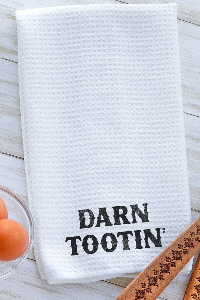 Darn Tootin' Waffle Kitchen Towel - Wholesale Accessory Market
