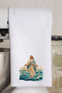 Faux Yarn Walking On Water Waffle Kitchen Towel - Wholesale Accessory Market