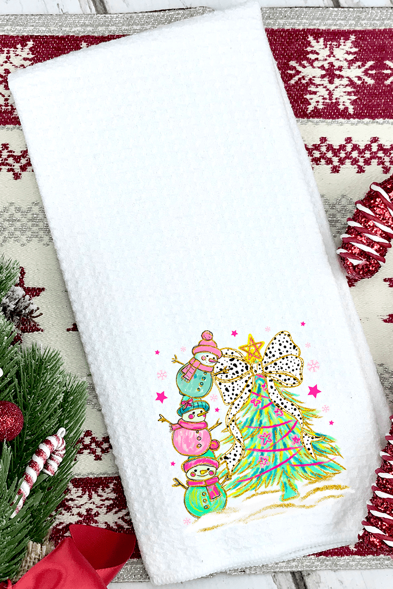 Frosty & Fab Waffle Kitchen Towel - Wholesale Accessory Market