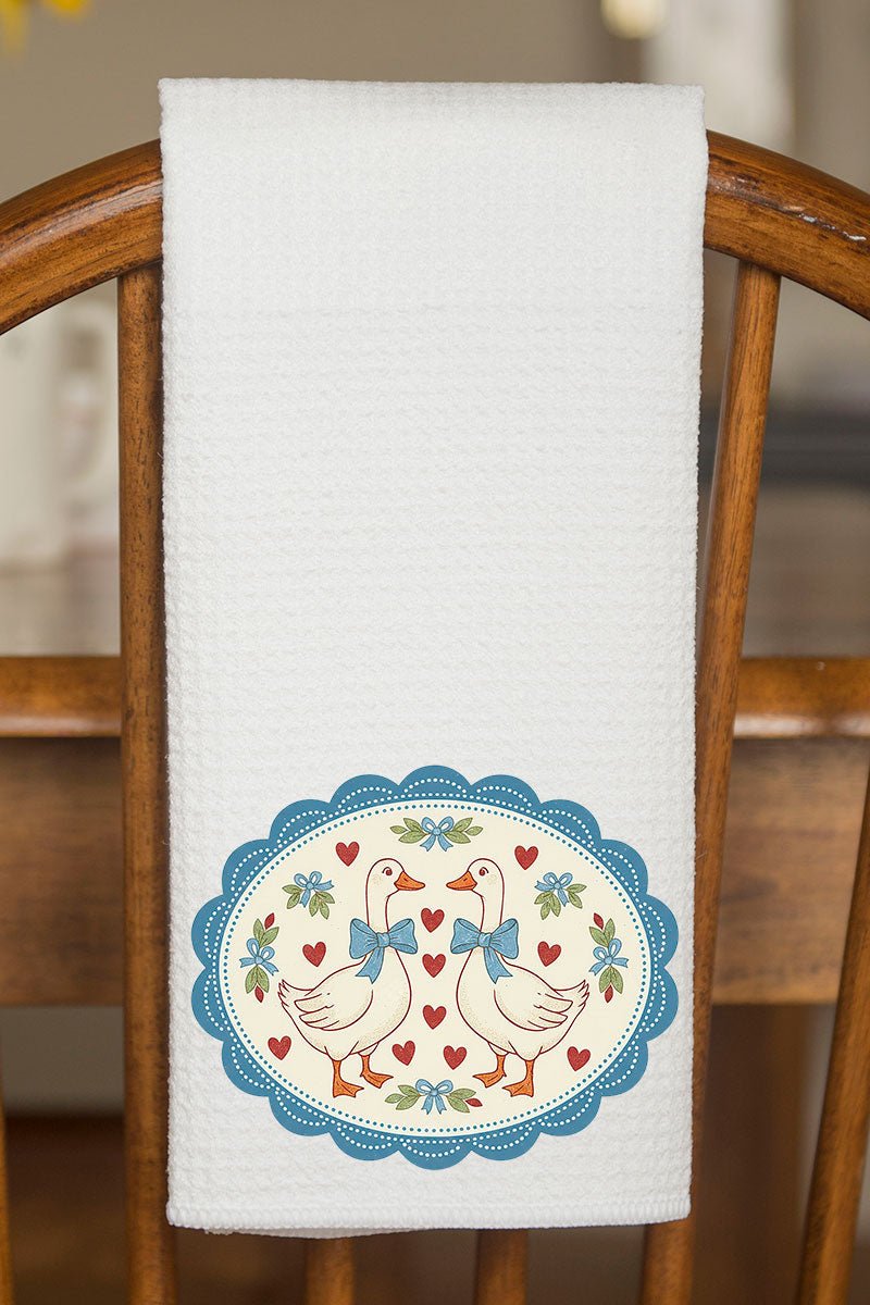 Goosey Little Love Waffle Kitchen Towel - Wholesale Accessory Market