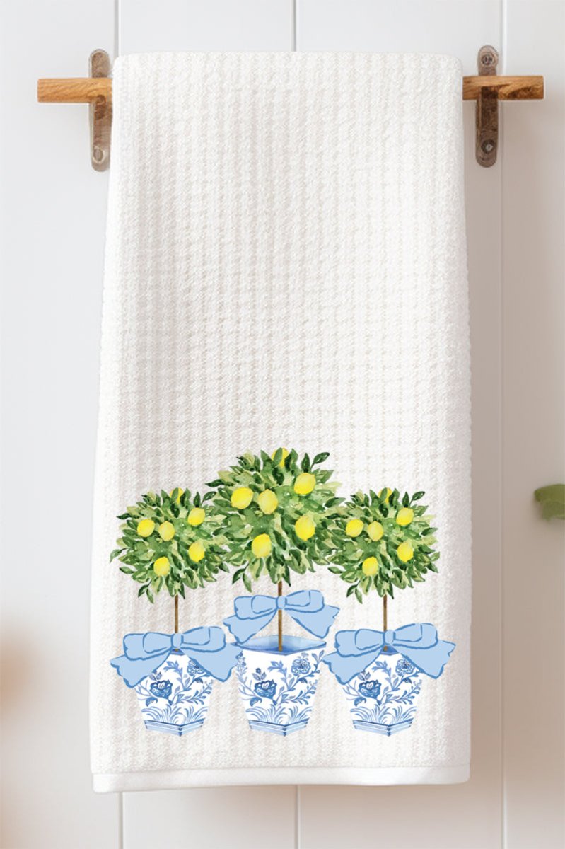 Lemon Grove Trio Waffle Kitchen Towel - Wholesale Accessory Market