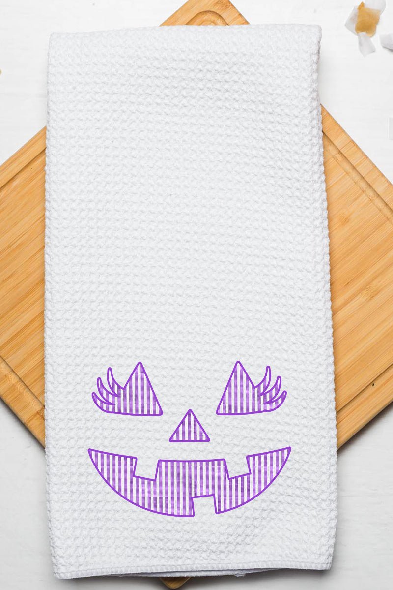 Missus Jack - O' - Lantern Waffle Kitchen Towel - Wholesale Accessory Market