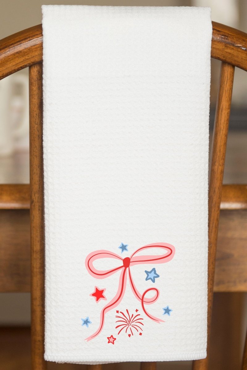 Patriotic Pop Coquette Waffle Kitchen Towel - Wholesale Accessory Market