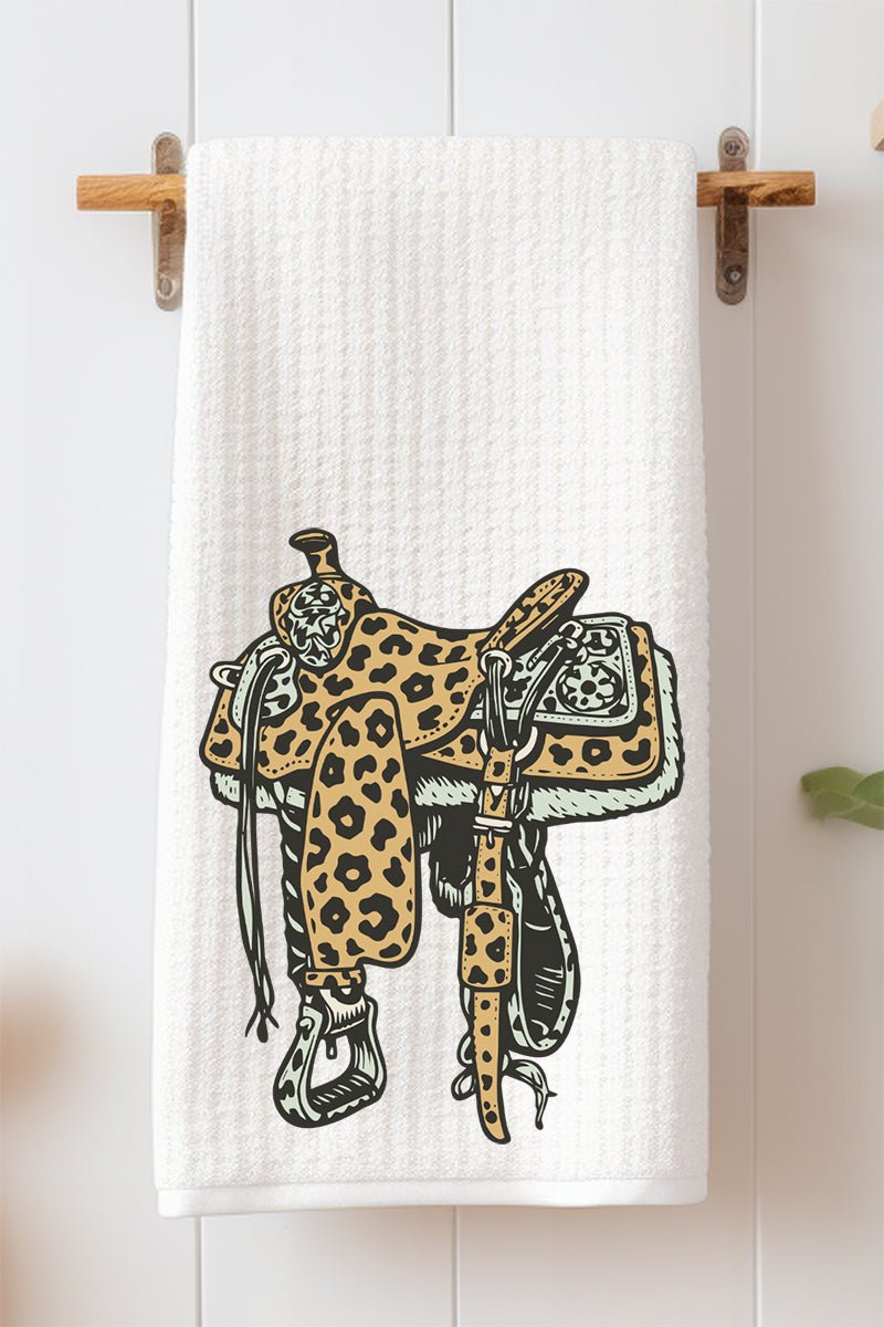 Spotted Saddle Waffle Kitchen Towel - Wholesale Accessory Market