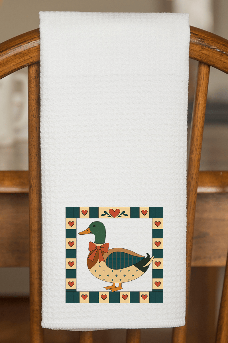 Sunday Mallard Waffle Kitchen Towel - Wholesale Accessory Market