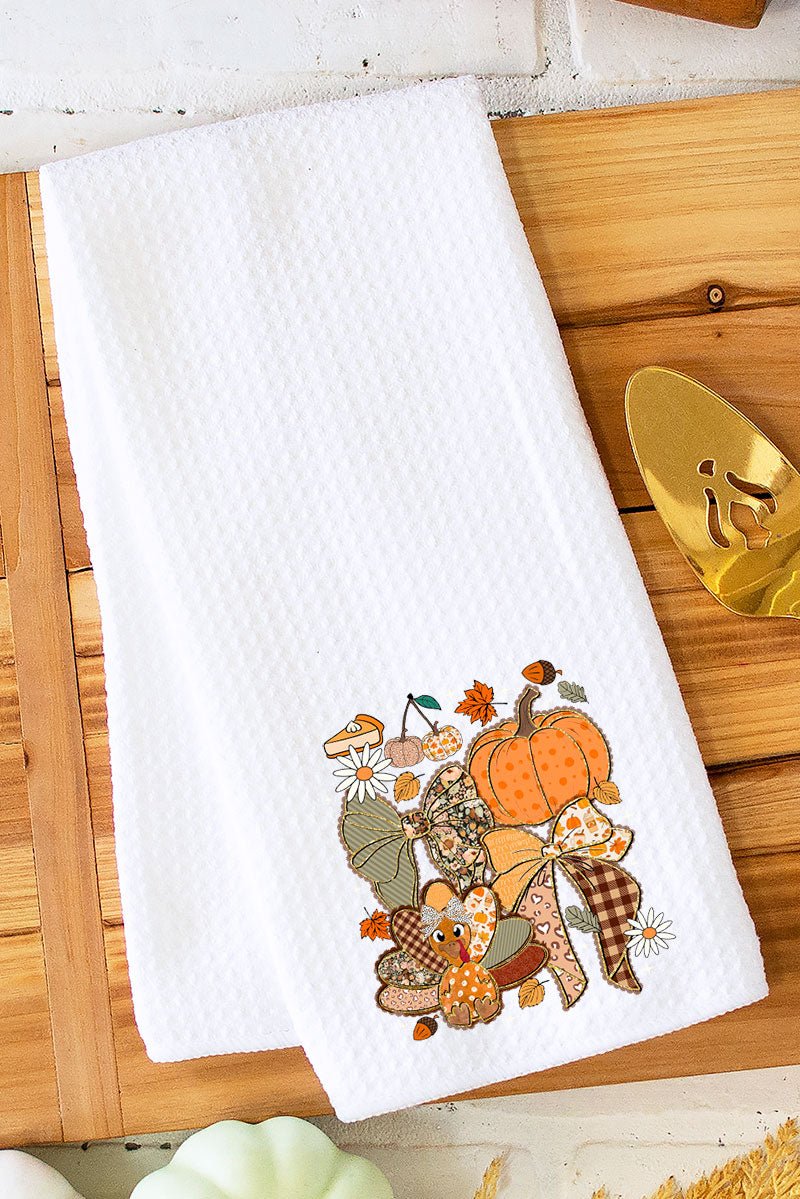 Talk Turkey To Me Waffle Kitchen Towel - Wholesale Accessory Market