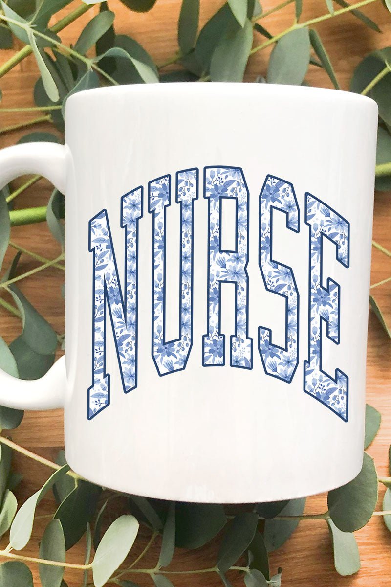 Arched Chinoiserie Nurse Ceramic Mug - Wholesale Accessory Market
