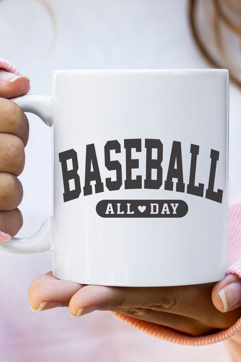 Baseball All Day Ceramic Mug - Wholesale Accessory Market