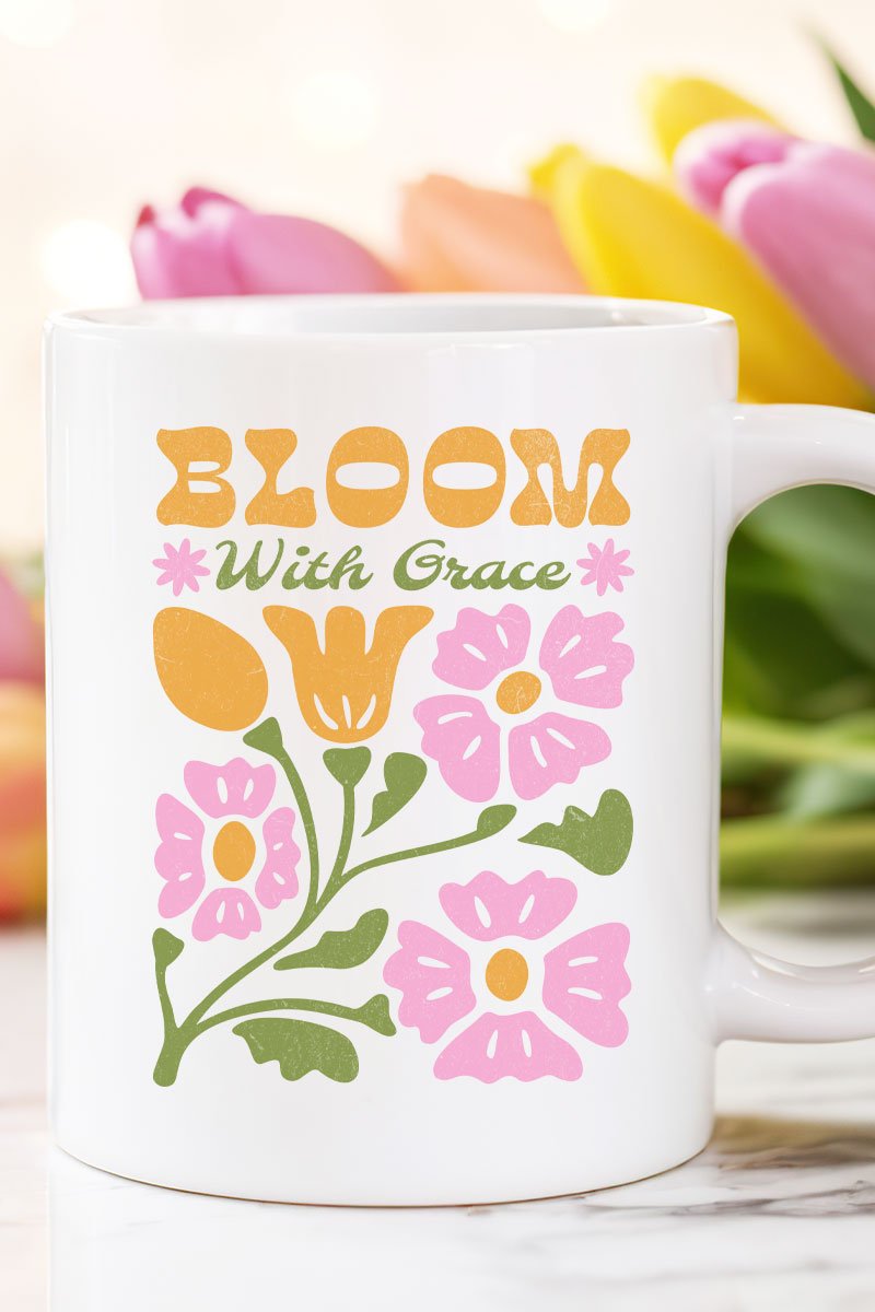 Bloom With Grace Ceramic Mug - Wholesale Accessory Market