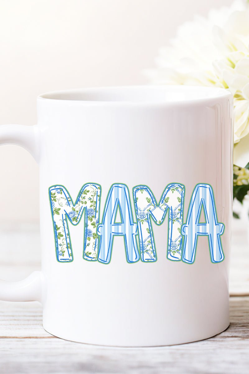 Blue Blossom Mama Ceramic Mug - Wholesale Accessory Market