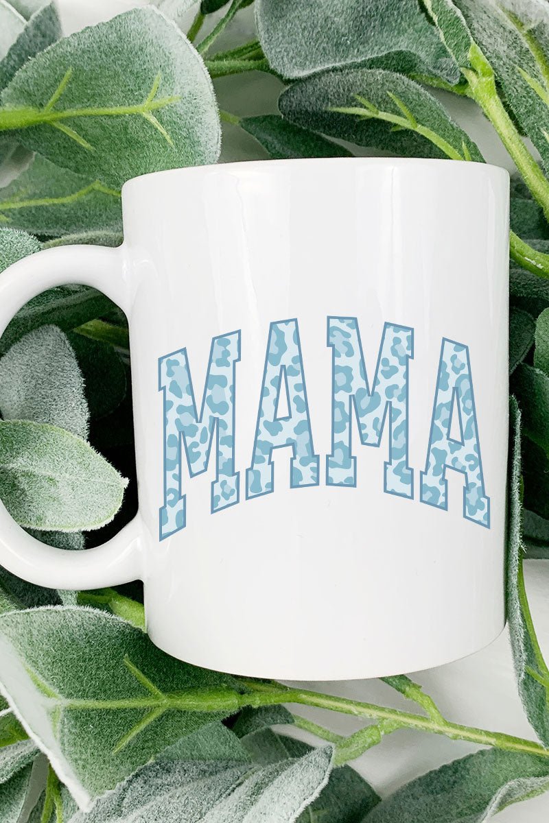 Blue Leopard Mama Ceramic Mug - Wholesale Accessory Market