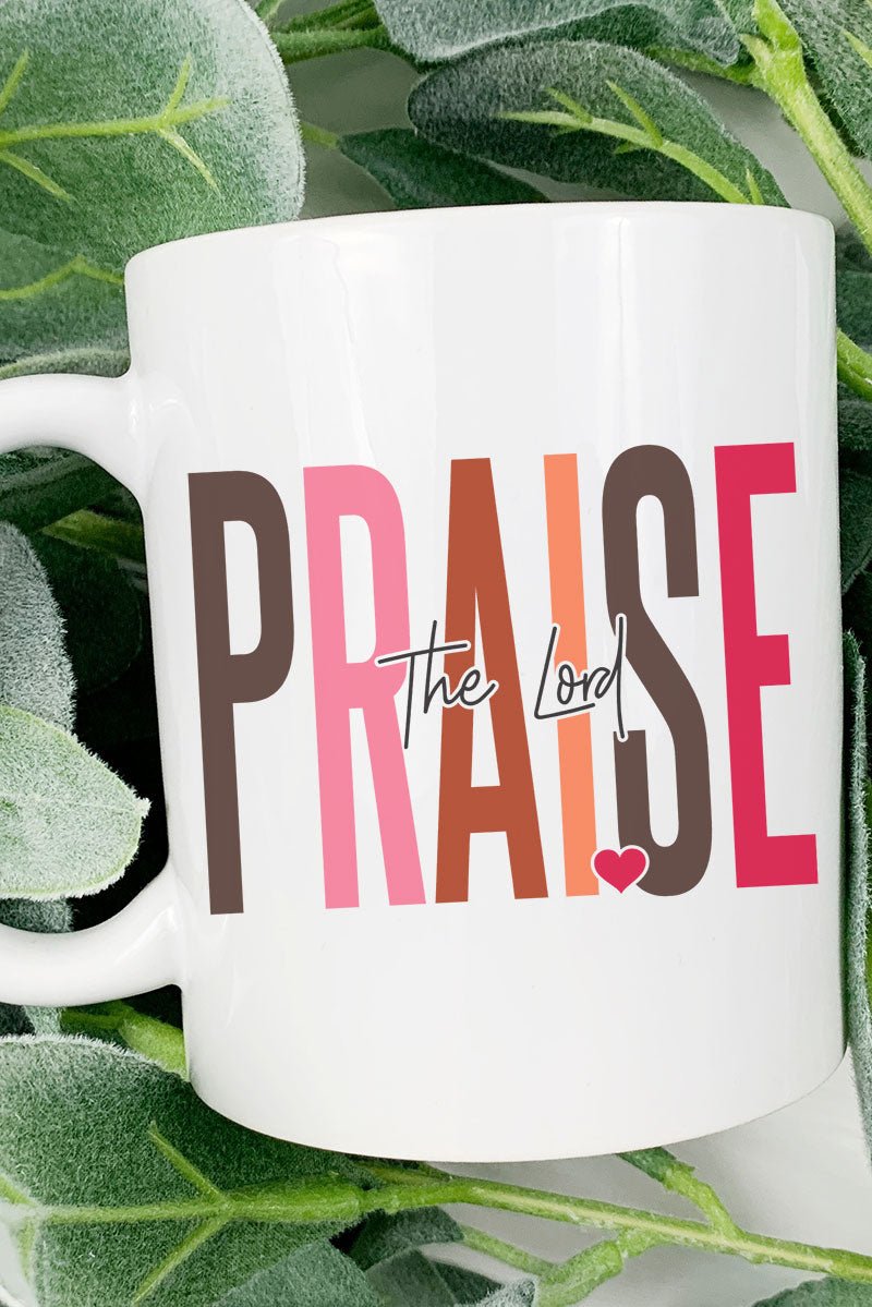 Colorblock Praise The Lord Ceramic Mug - Wholesale Accessory Market