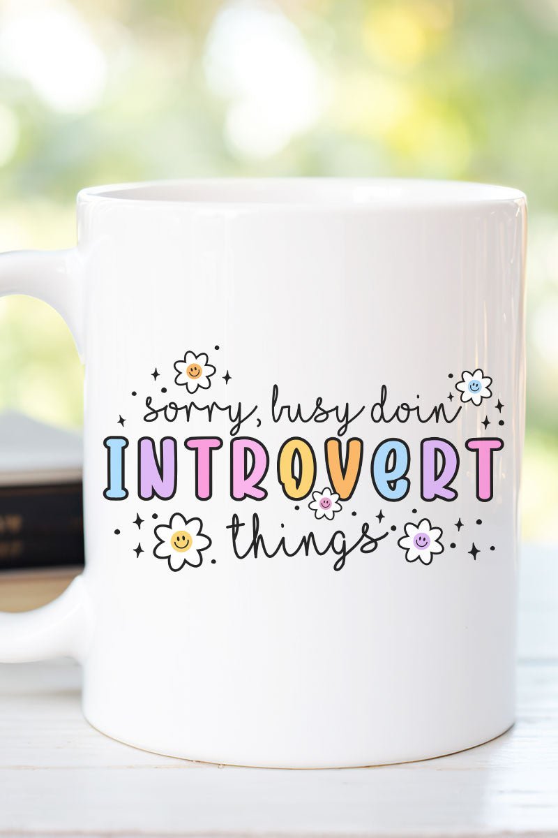 Doin' Introvert Things Ceramic Mug - Wholesale Accessory Market