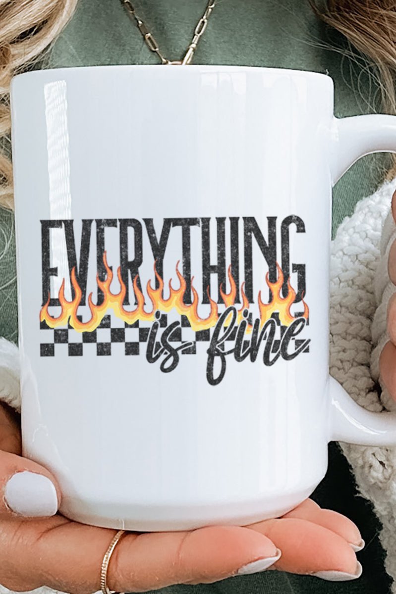 Everything Is Fine Ceramic Mug - Wholesale Accessory Market